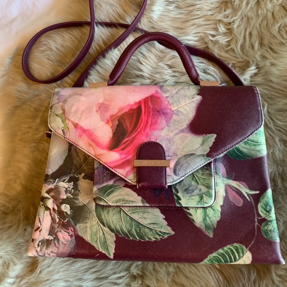 Ted Baker Handbags - Ted Baker Abielee Floral Print Crossbody Purse